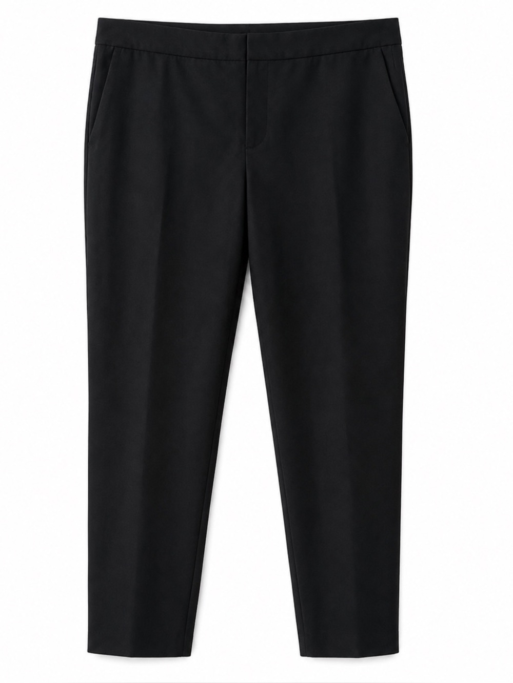 Zara Classic Black High-Waist Ankle Trousers – Size 6
